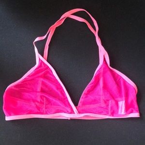 M Hot Pink American Apparel Bralette